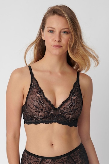 Buy Triumph Black Amourette Charm Non Wired Bra from the Next UK online shop