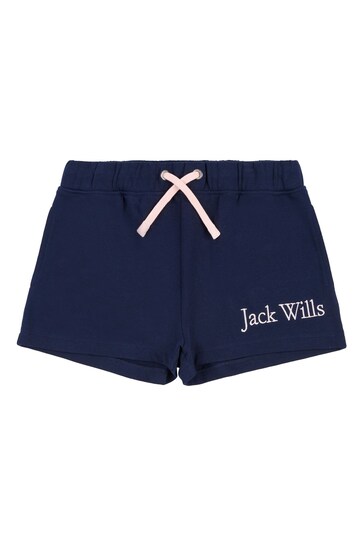 Jack Wills Blue Script Jog Shorts