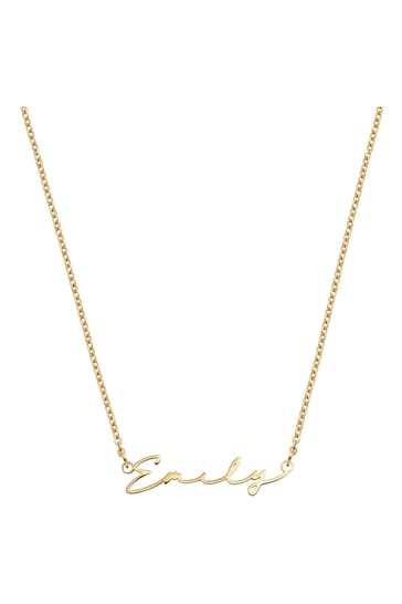 Buy Abbott Lyon Small Link Chain Signature Personalised Name Necklace ...