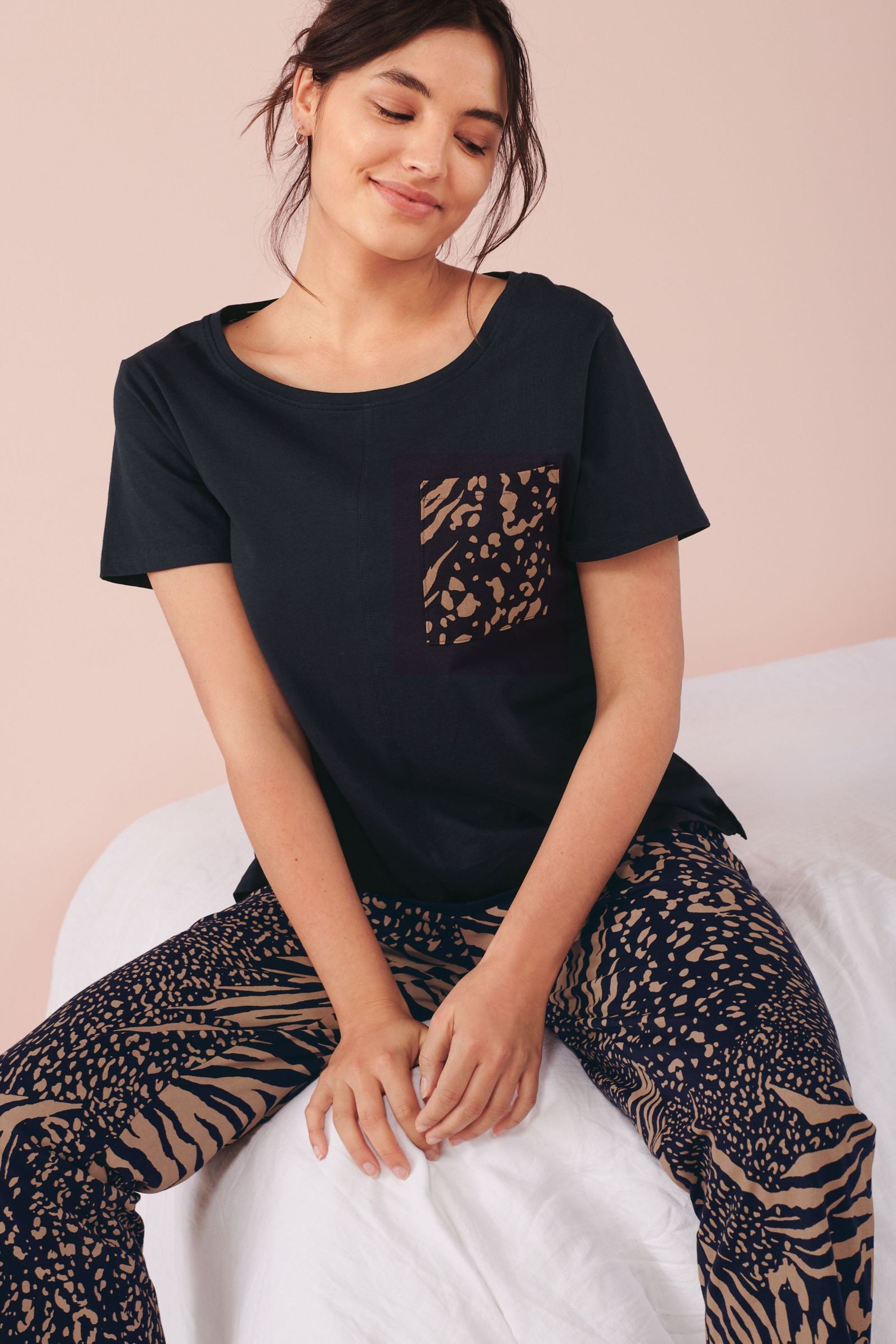 Next leopard discount print pyjamas