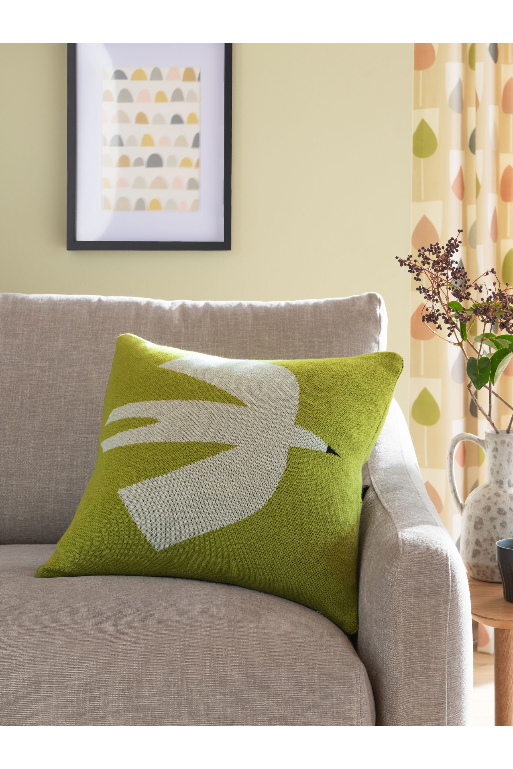 Buy Scion Living by Next Ochre Yellow Pajaro Cushion from the Next UK