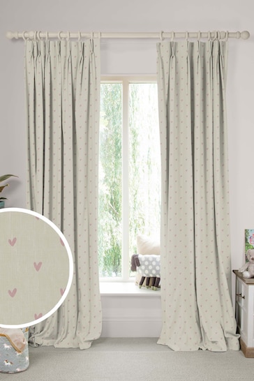 Sophie Allport Natural Hearts Made To Measure Curtains