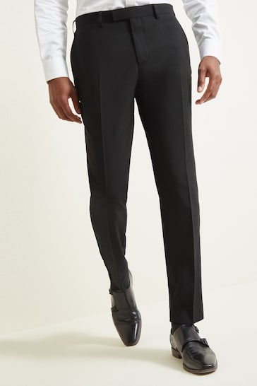 Buy Moss Tailored Fit Black Dress Trousers from the Next UK online shop