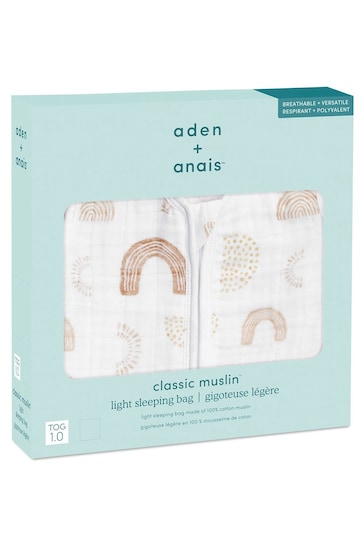 aden+anais Yellow Keep Rising 1.0 Tog Cotton Muslin Sleeping Bag