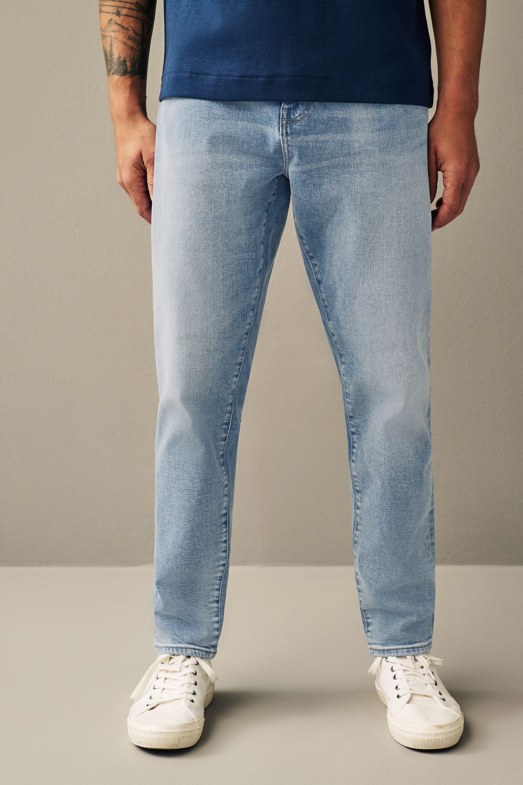 Buy Sky Blue Vintage Stretch Authentic Jeans from the Next UK
