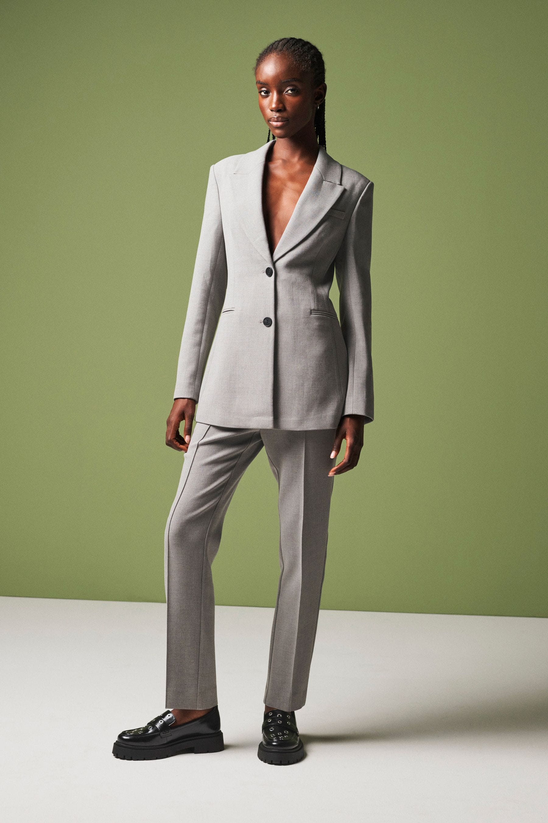 Slim leg 2025 pant suit