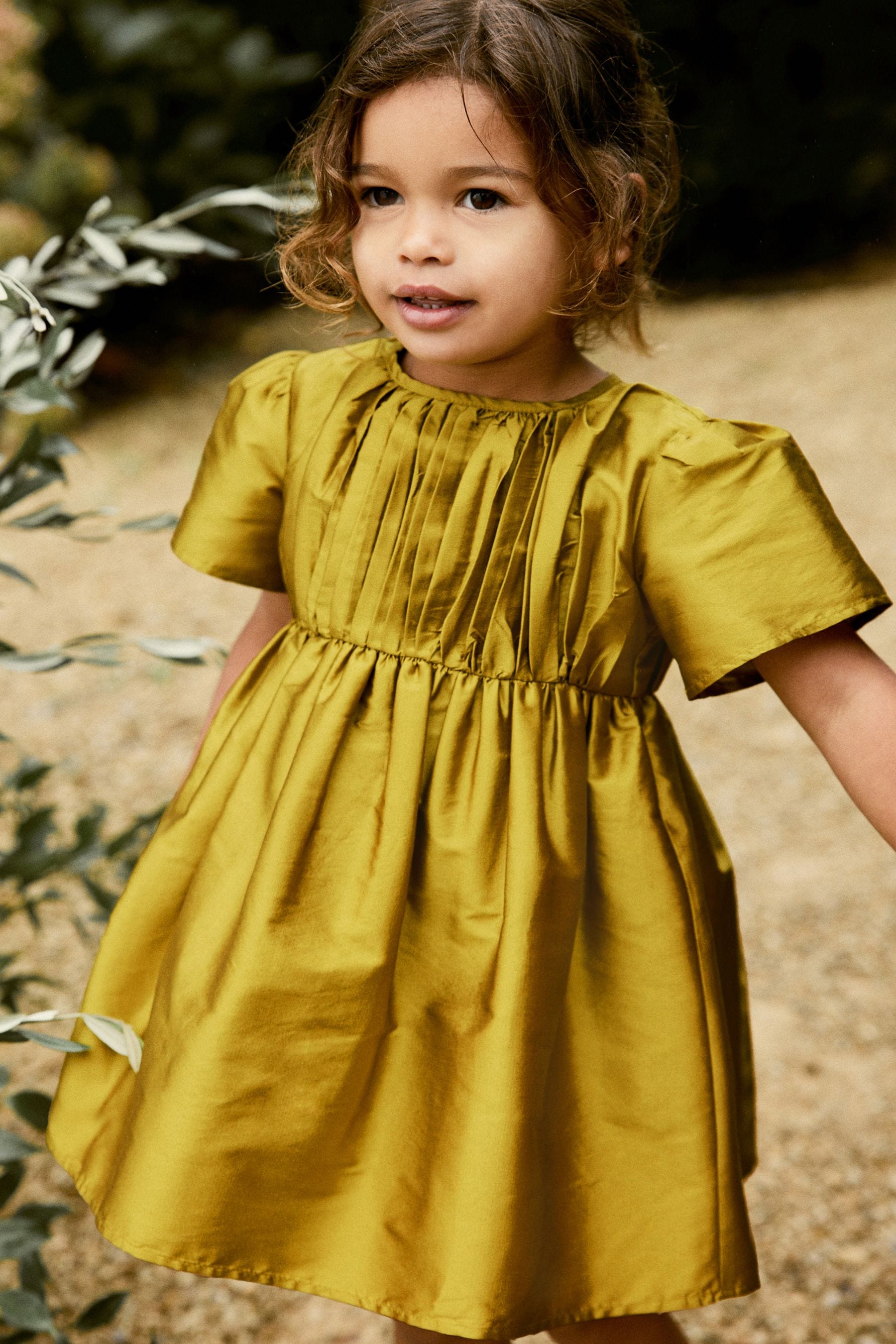 Baby girl store olive green dress