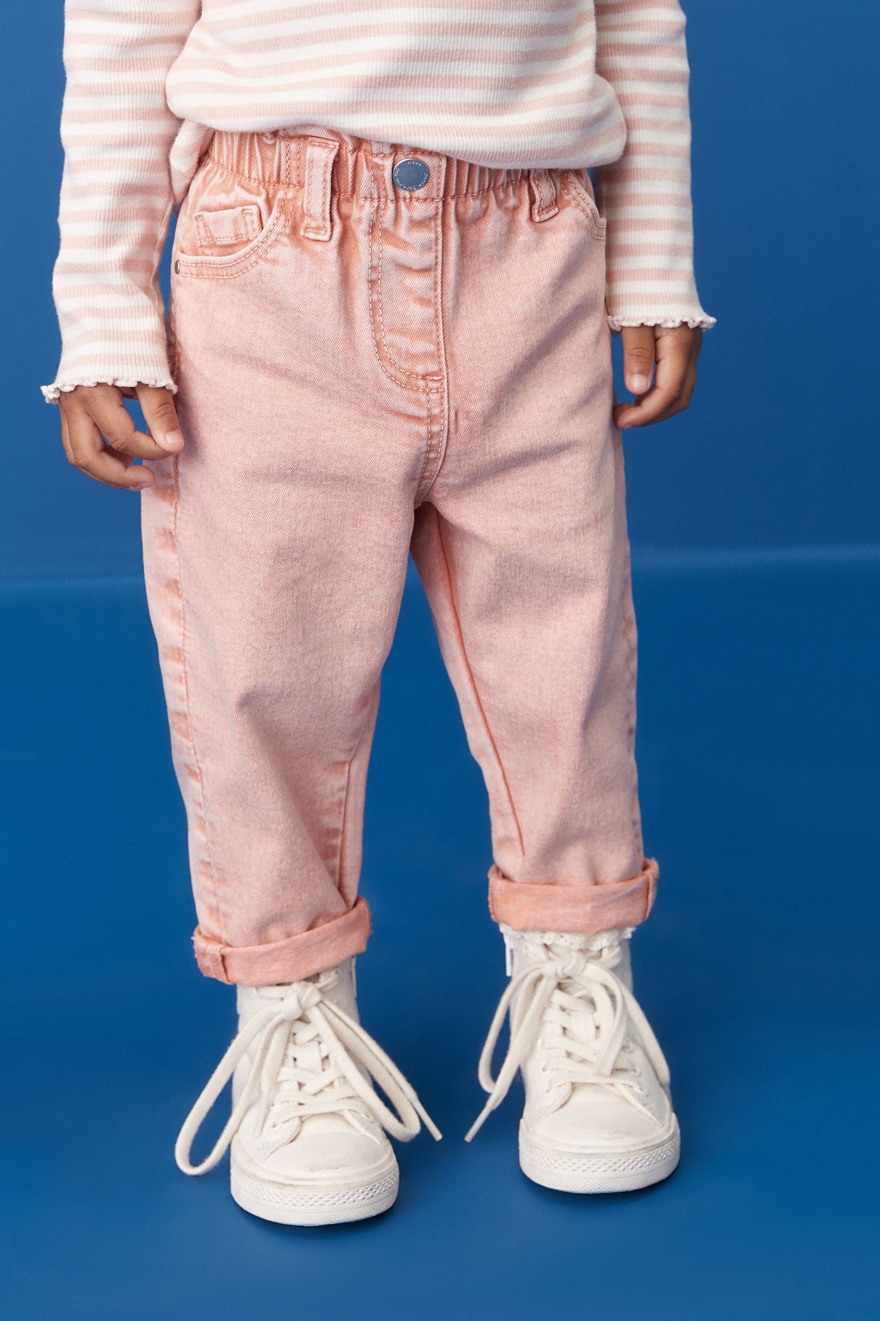 Orange mom jeans clearance