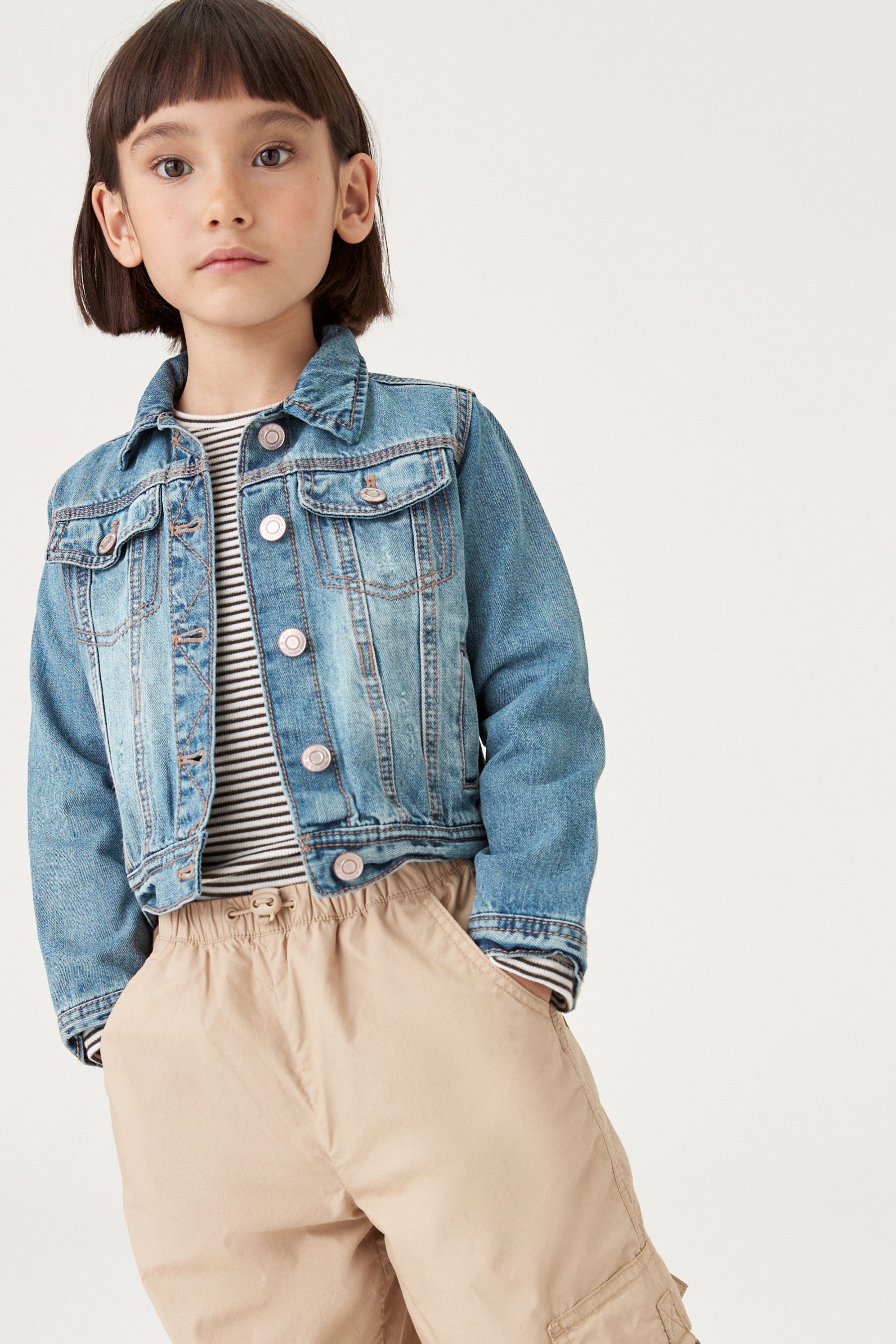 Girls denim jacket uk top