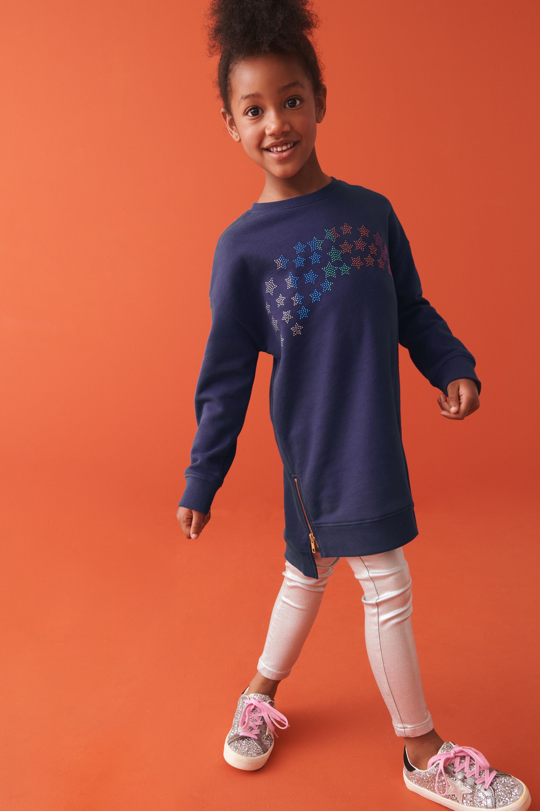 Warehouse rainbow outlet embellished jumper