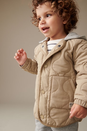 Neutral Quilted Jacket (3mths-7yrs)