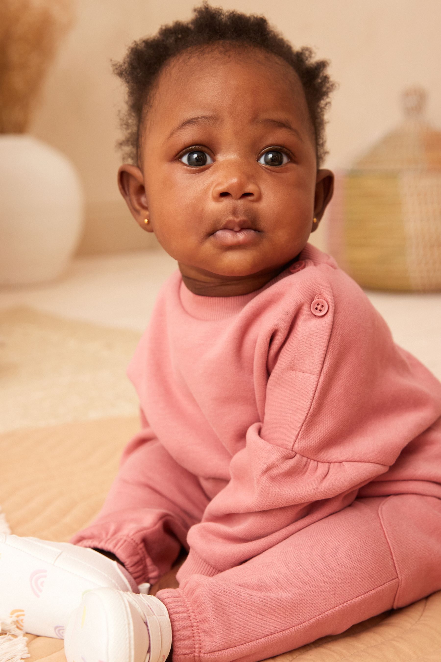 Pink baby sweater clearance