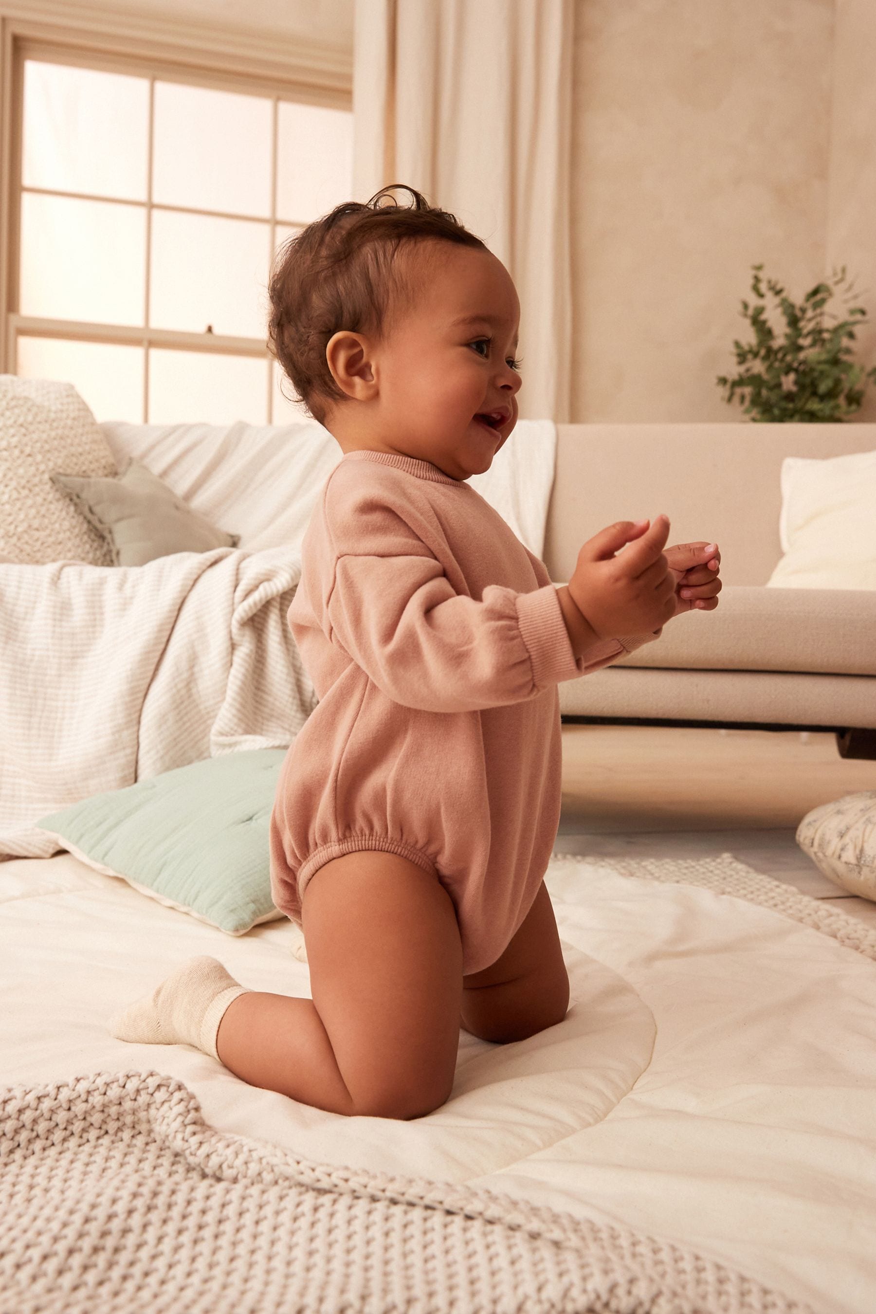 Rust baby romper 2025