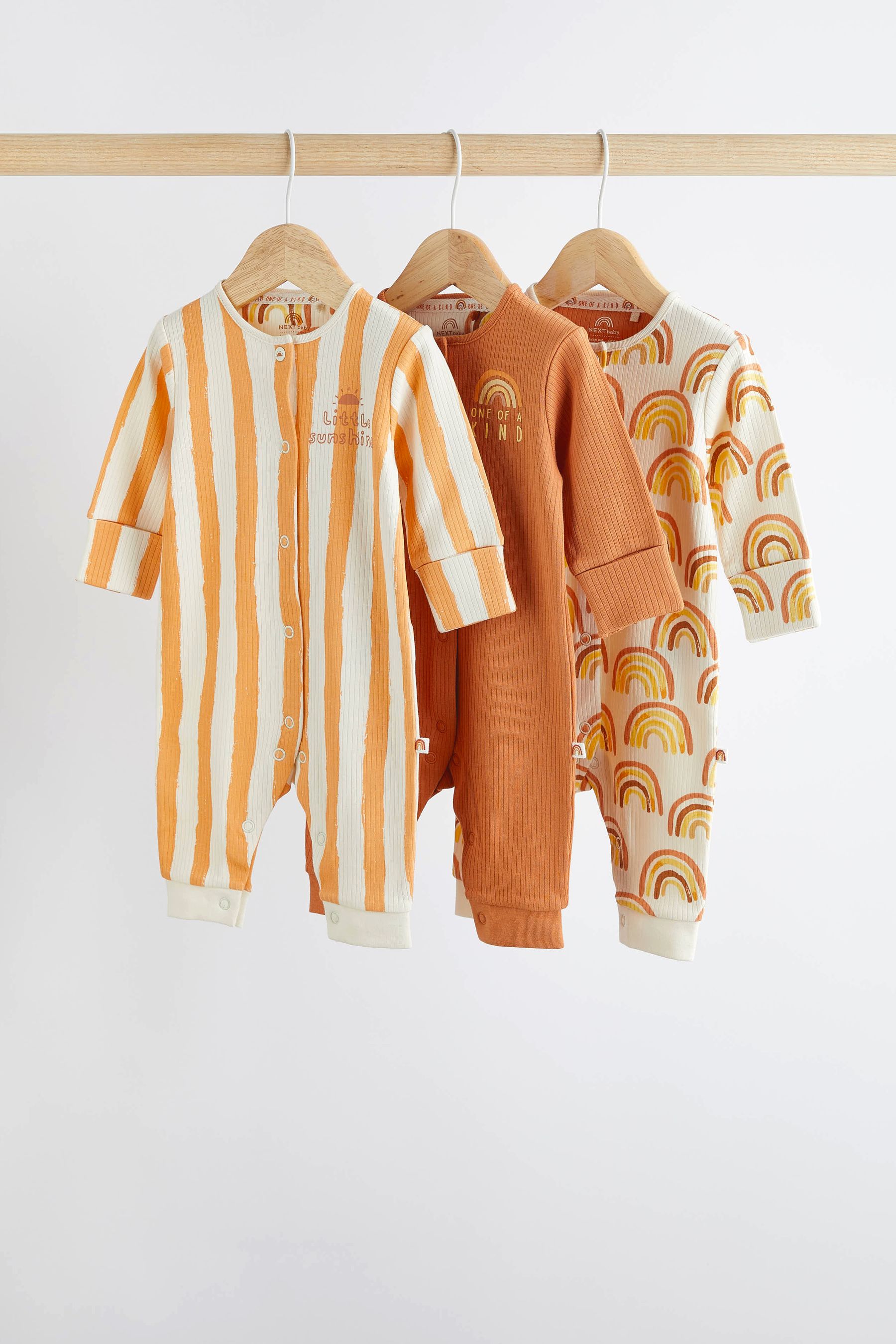 Orange deals baby sleepsuit