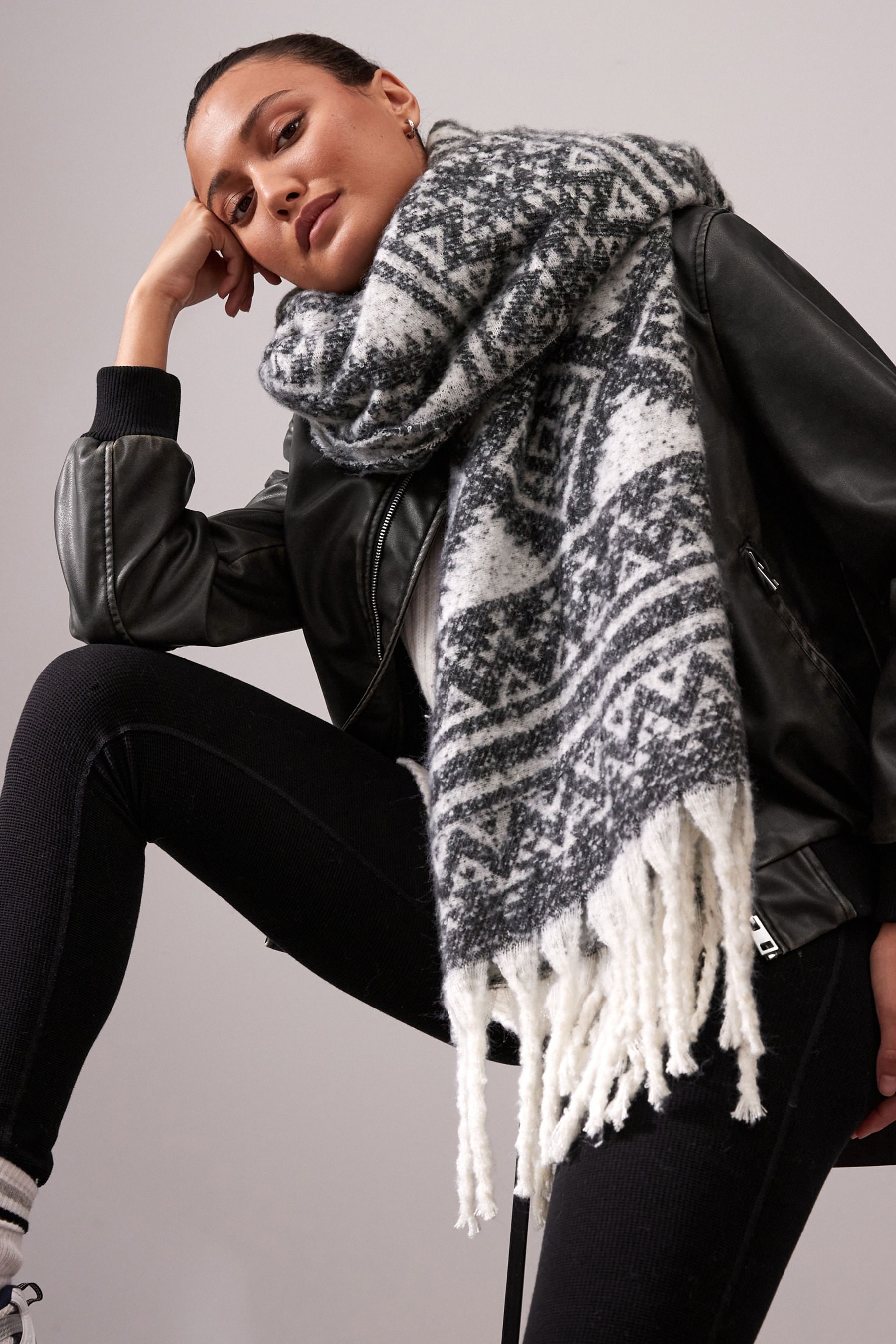 Aztec shop blanket scarf