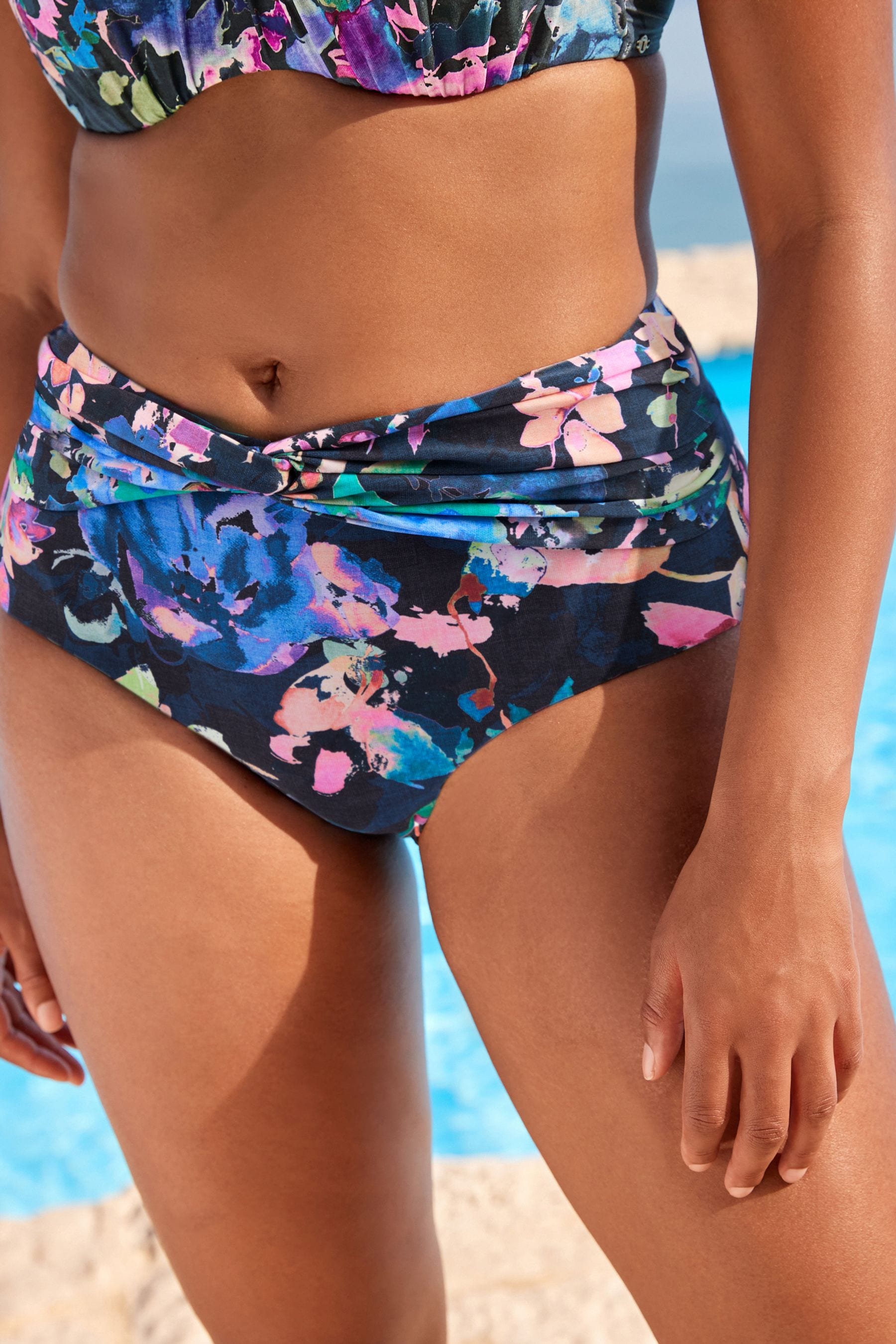 Next navy cheap bikini bottoms