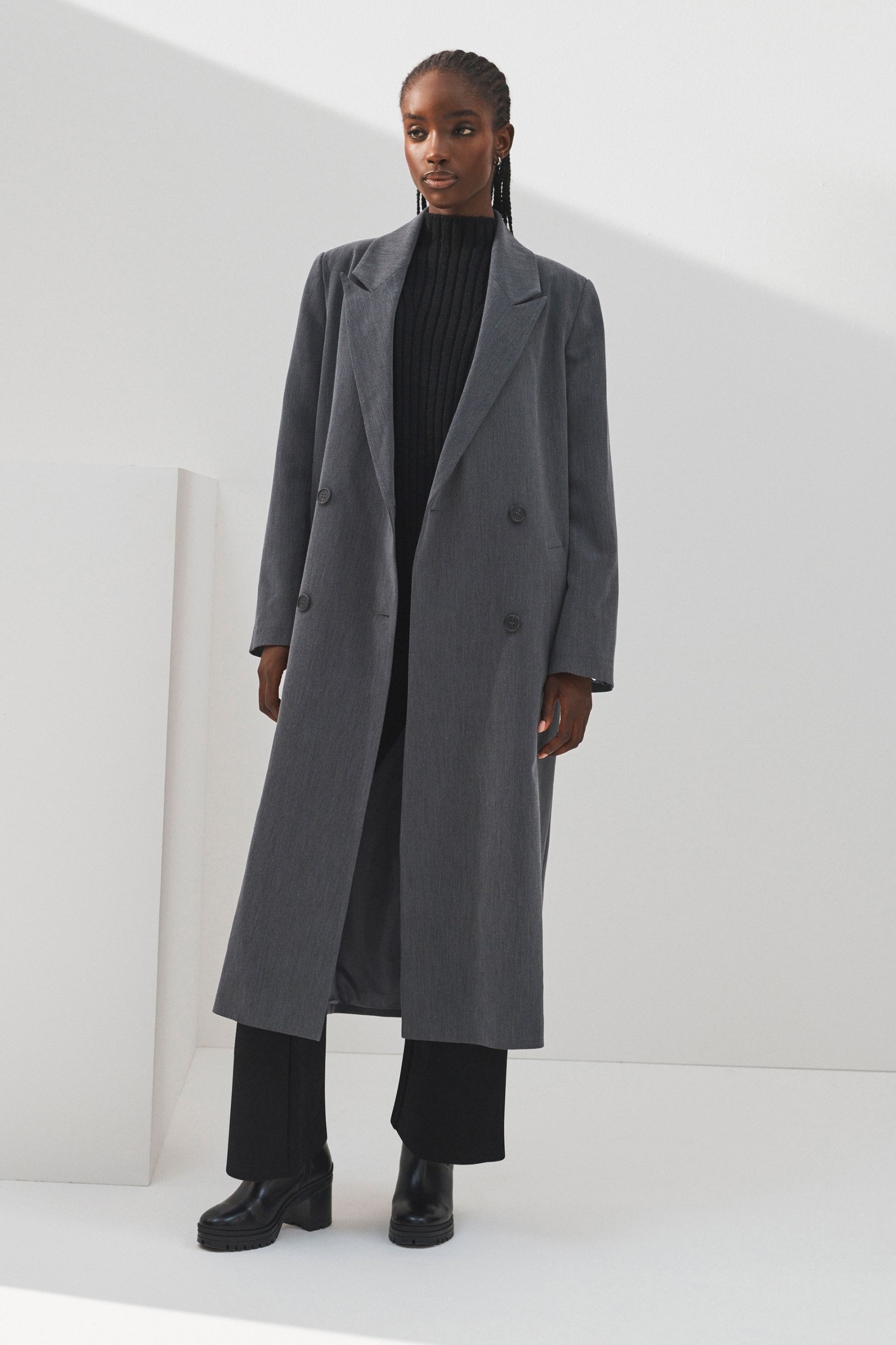 Maxi blazer on sale coat