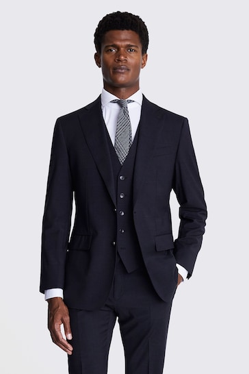 MOSS Performance Charcoal Grey Tailored Fit Suit: Jacket