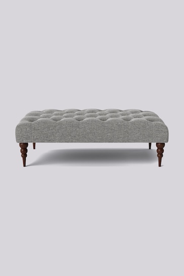 Swoon Houseweave Thunder Grey Plymouth Rectangle Ottoman