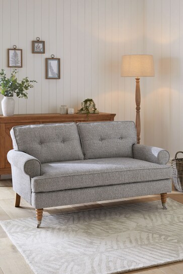 Tailored Chenille Mid Grey Delia Compact 2 Seater 'Sofa In A Box'