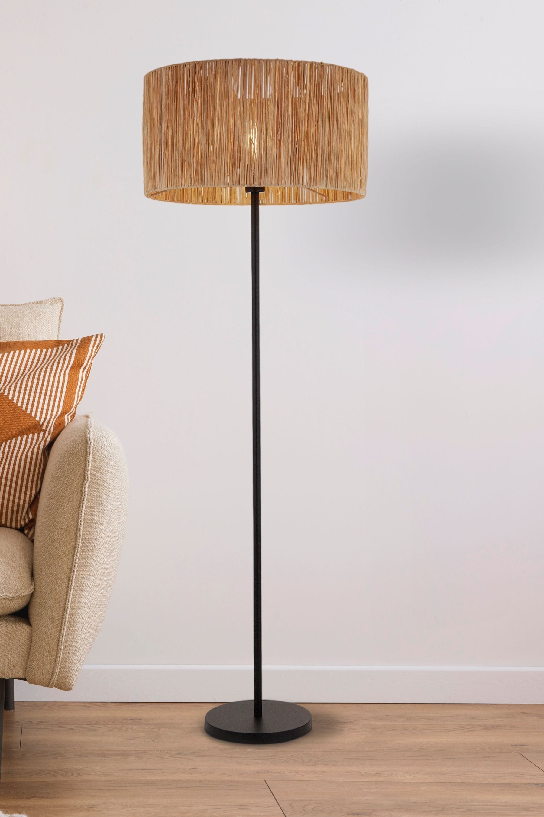 Raffia floor lamp new arrivals