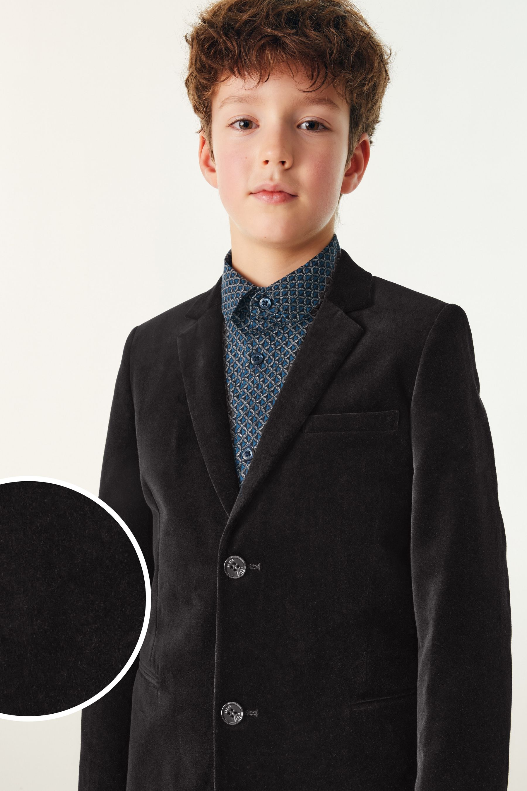 Boys velvet hot sale suit jacket