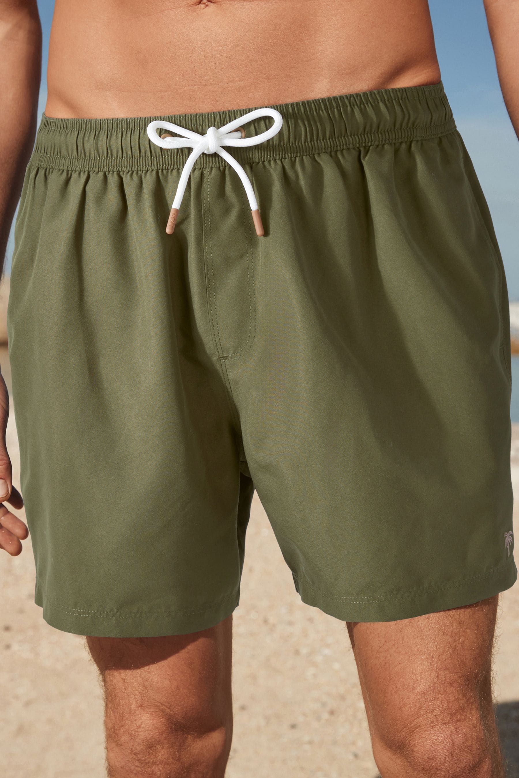 Khaki green outlet swim shorts