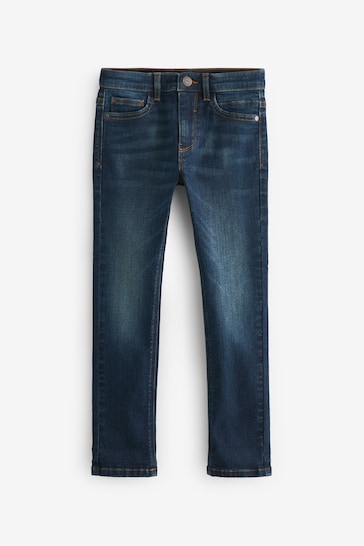 Indigo Skinny Fit Mega Stretch Adjustable Waist Jeans (3-16yrs)