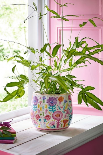 Lucy Tiffney Floral Large Plant Pot