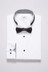 White Slim Fit Single Cuff Wing Collar Shirt And Black Bow Tie Set