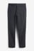 Charcoal Grey Straight Fit Stretch Chino Trousers
