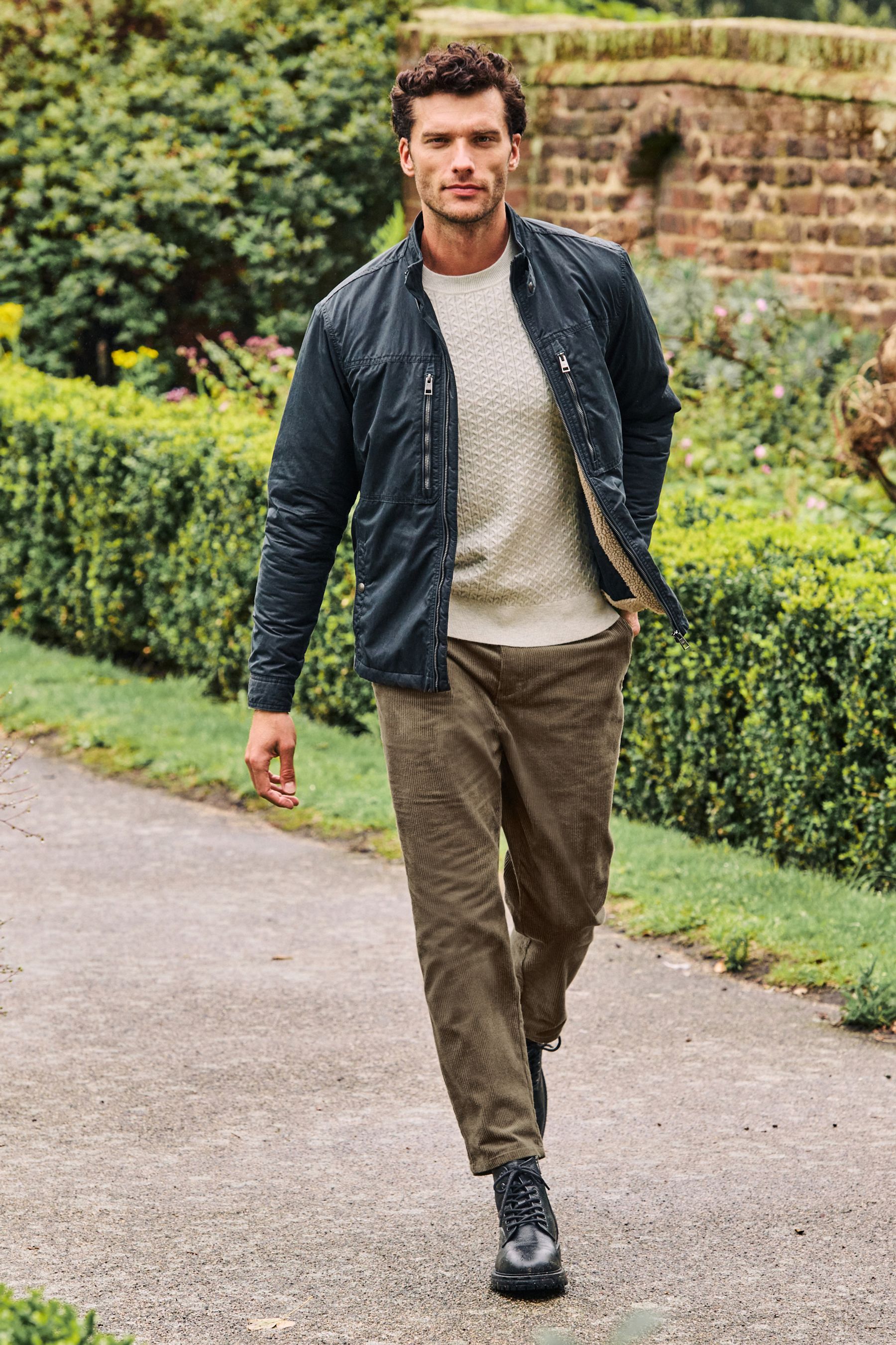 Black borg lined jacket clearance