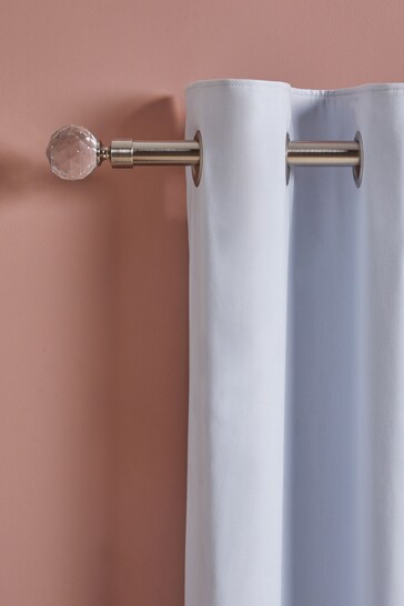 Chrome 28mm Isabel Extendable Curtain Pole Kit