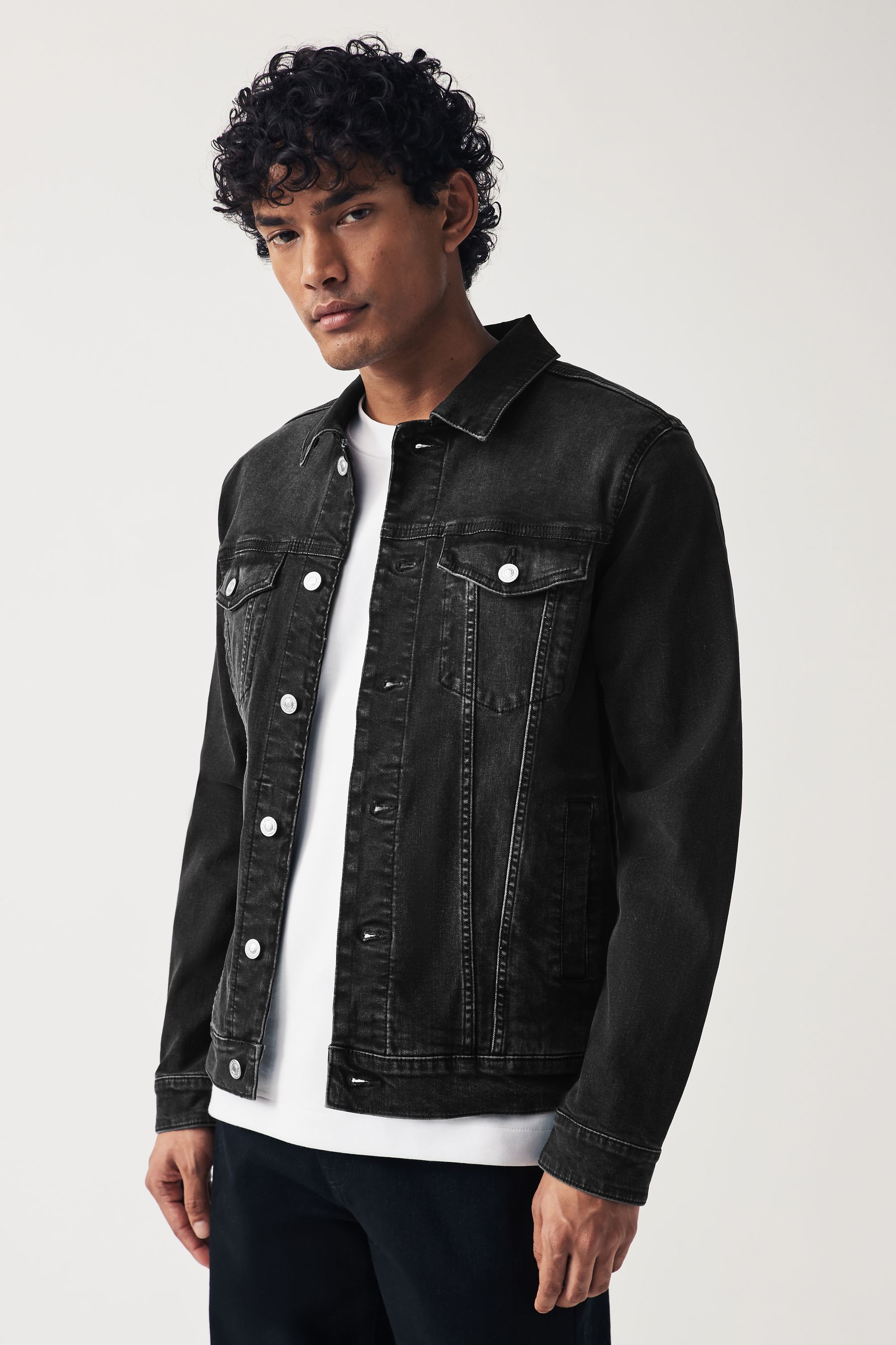 Light black store denim jacket