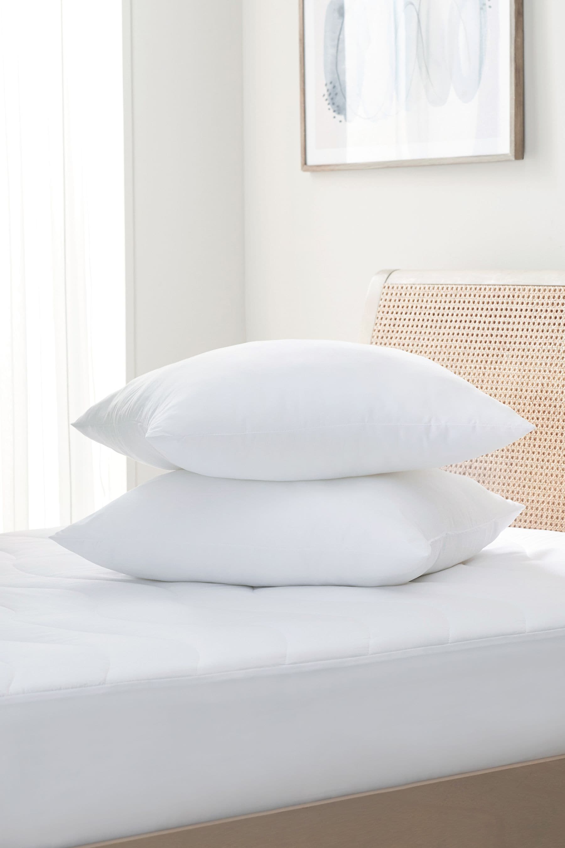 Set of 2 Sleep In Comfort Square Pillows