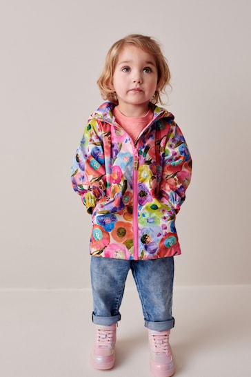 Multi Floral Shower Resistant Printed Cagoule (3mths-7yrs)