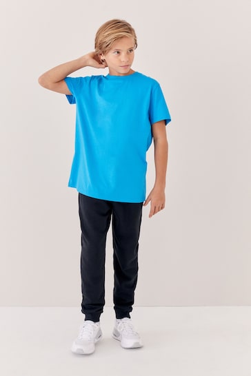 Blue Bright Cotton Short Sleeve T-Shirt (3-16yrs)