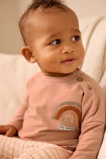 Rust Brown Baby Top And Leggings Set (0mths-3yrs)