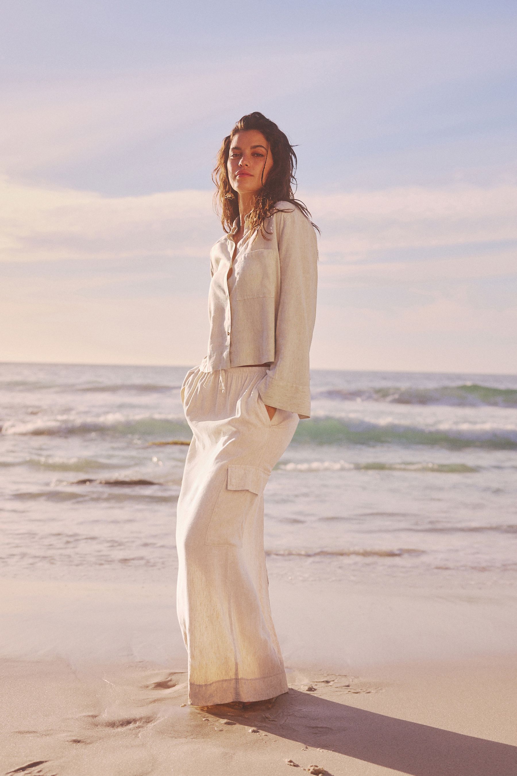 Linen new arrivals skirt next