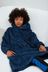 Navy Soft Touch Fleece Hooded Blanket (3-16yrs)