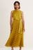 Phase Eight Yellow Beverley Jacquard Striped Midaxi Dress