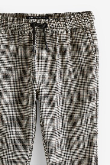 Neutral Formal Check Trousers (3-16yrs)