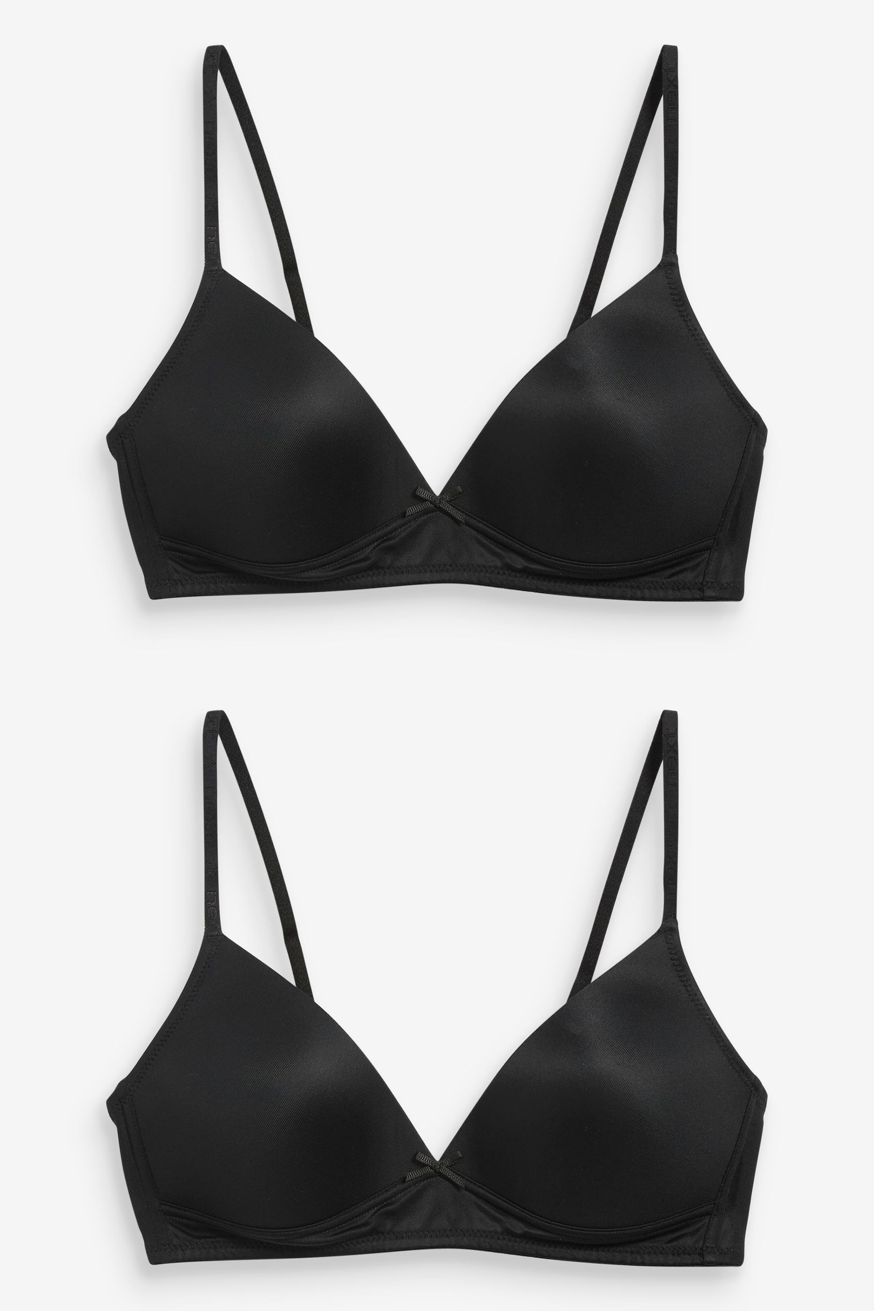 Buy Black Trainer Bras 2 Pack from the Next UK online shop