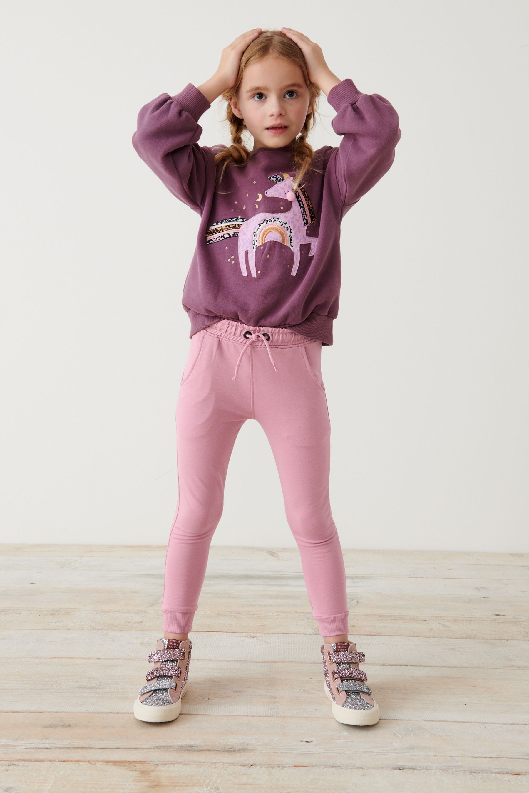 Pink clearance skinny jogger