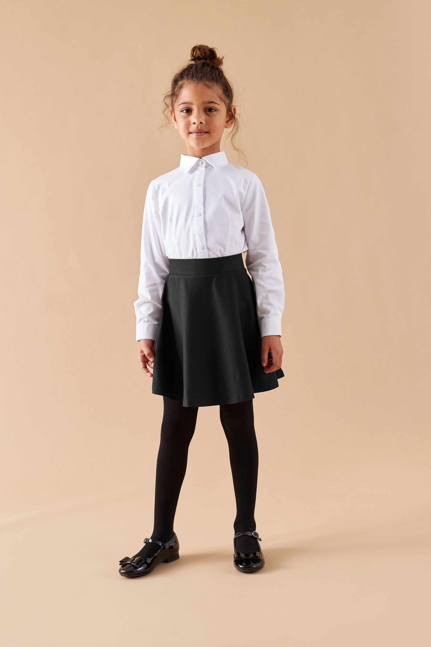 Black jersey school skirt hot sale