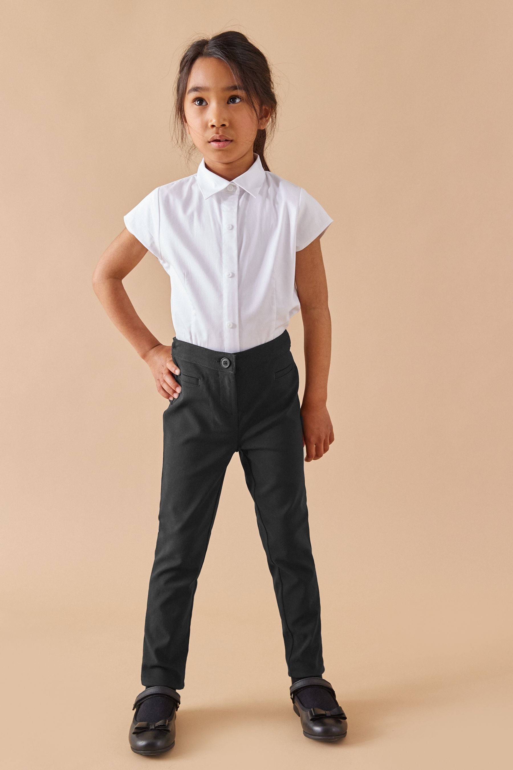 Skinny stretch school trousers best sale