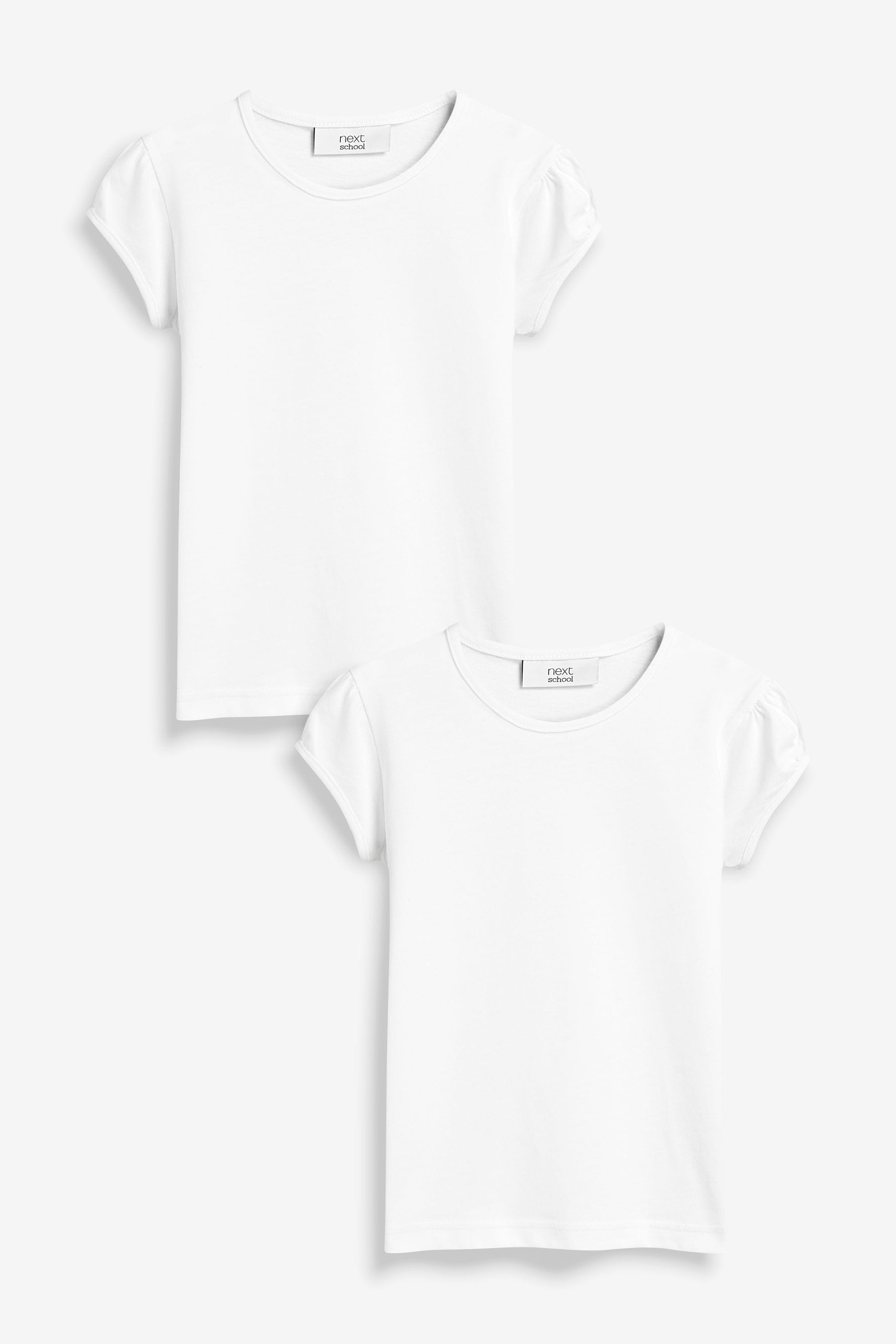 Girls plain top white t shirt