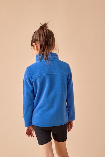 Blue Zip-Up Fleece Jacket With Pockets (3-16yrs)
