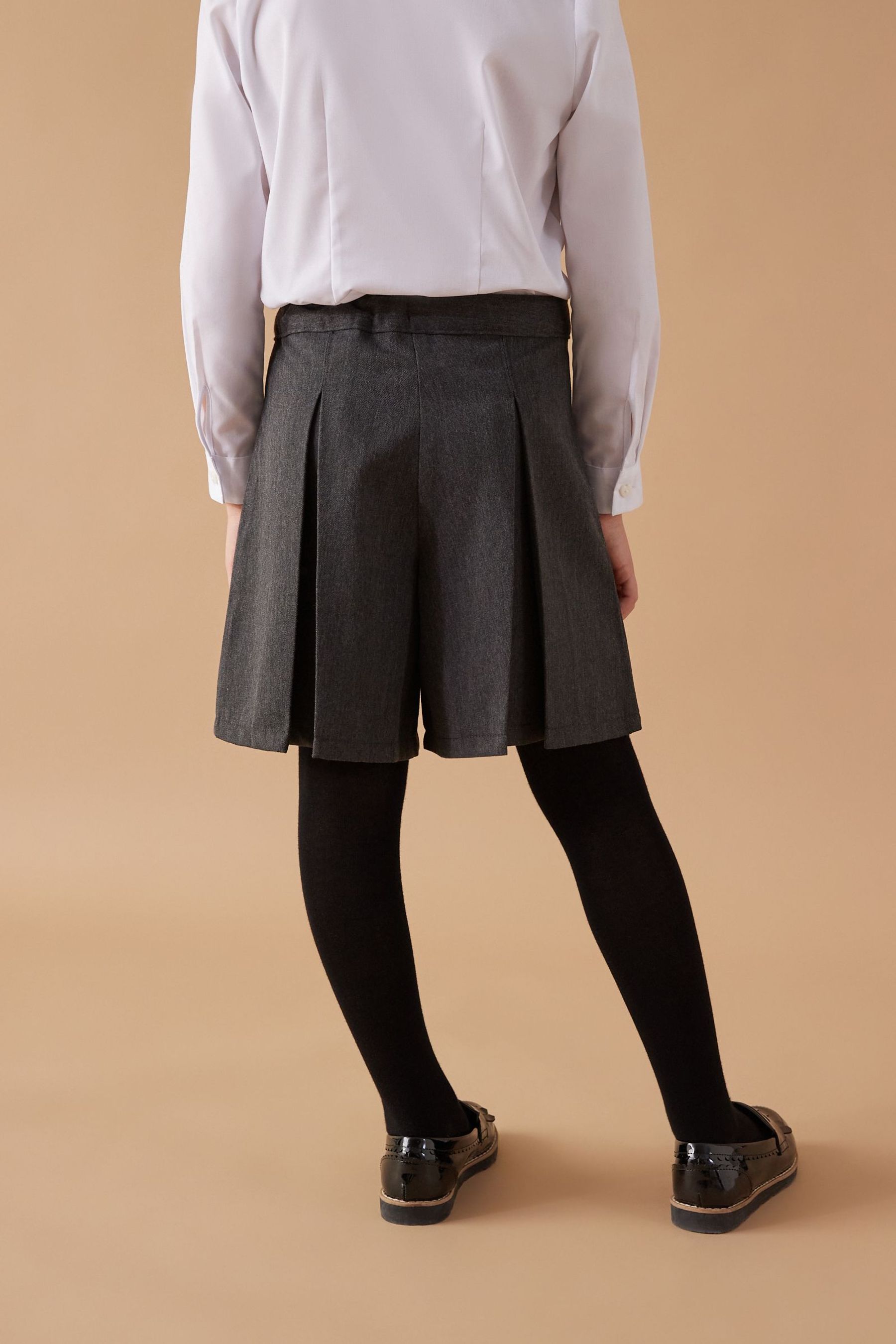 Buy Charcoal Grey School Skort 3 16yrs from the Next UK online shop