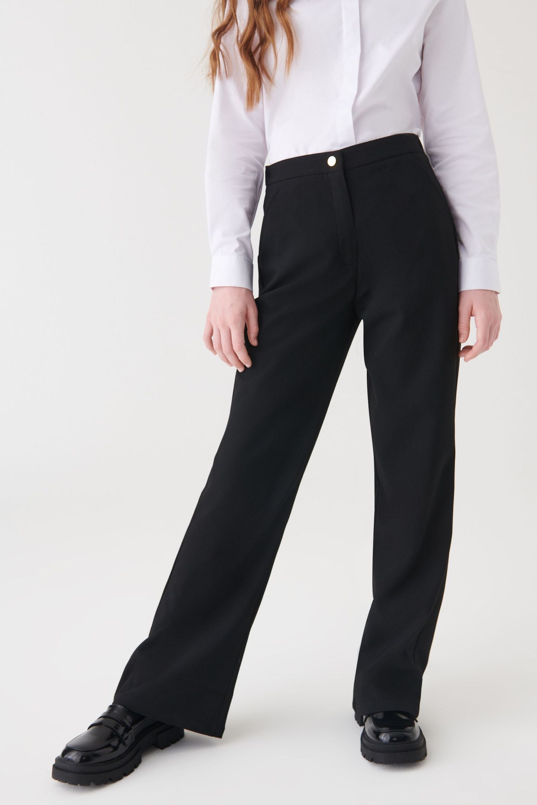 Black school trousers womens clearance